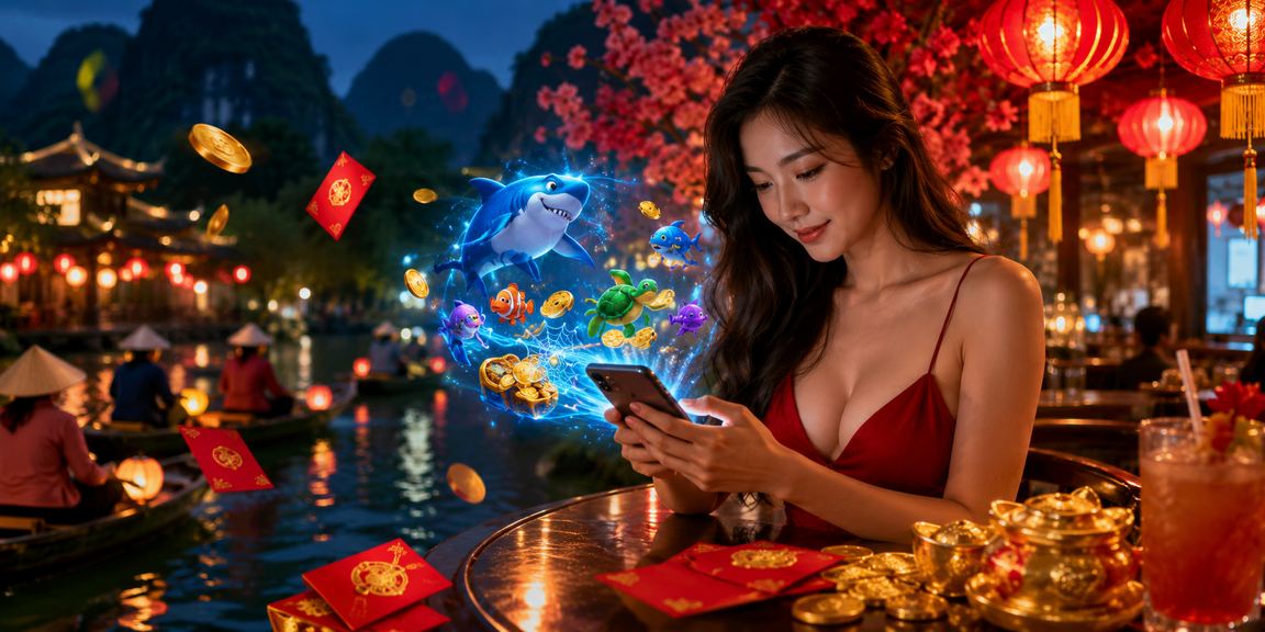 Người dùng theo dõi kèo thể thao và giải trí tại chợ đêm Ninh Bình trên điện thoại